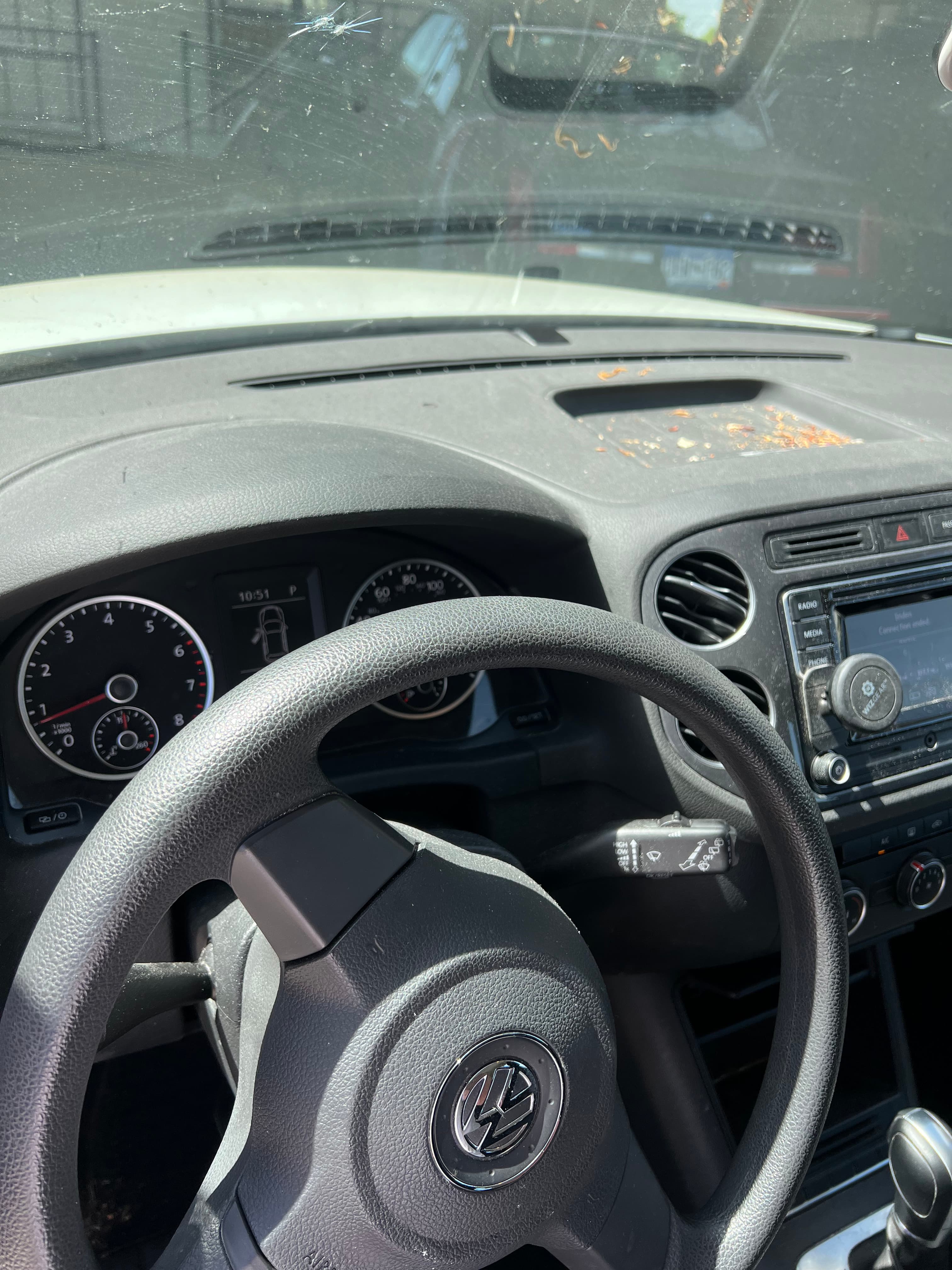 After detailing - clean steering wheel and interior surfaces restored by Bousquet's Auto Spa