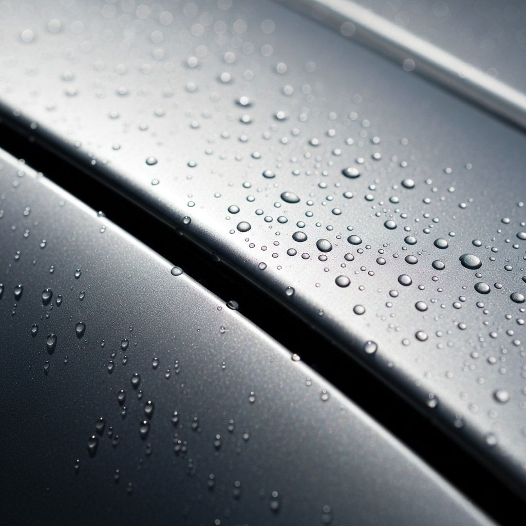 Luxury car detailing close-up